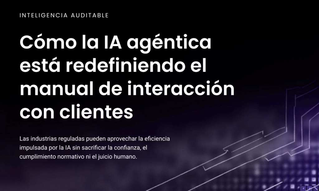 Portada de eBook sobre IA agéntica aplicada a la atención e interacción con clientes